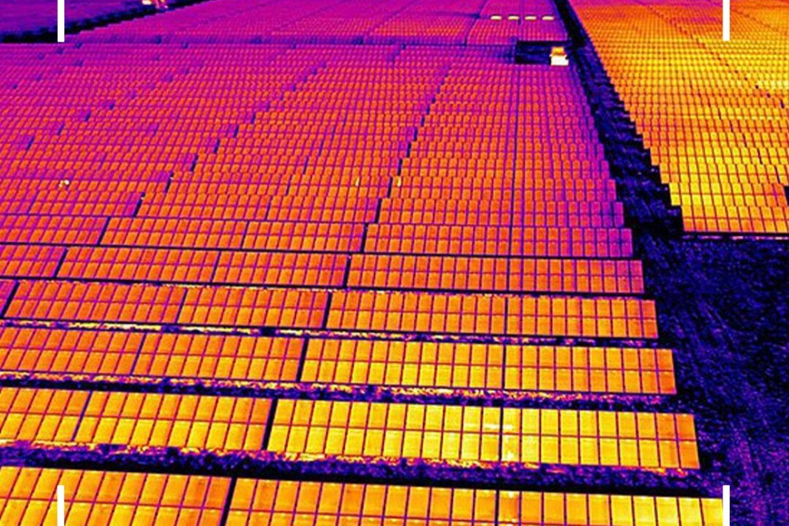 Termografia di un impianto fotovoltaico